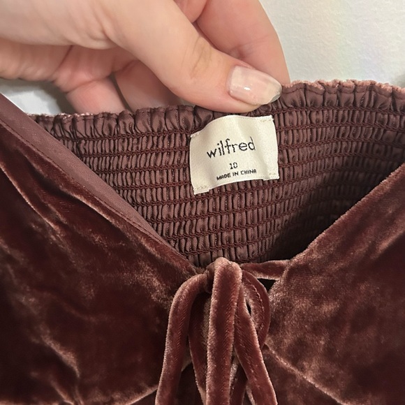 Pink Crushed Velvet Wilfred Top - Picture 4 of 5